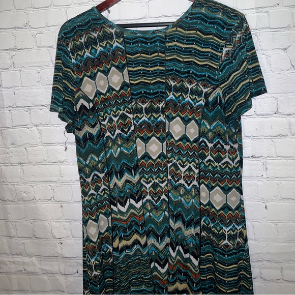 Sami & Jo Green multicolor long dress size XL - Picture 10 of 11
